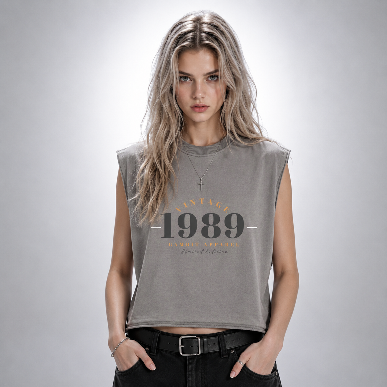 French Terry Boxy Tank Top