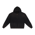 Hand-Frayed Sunfade Zip Hoodie