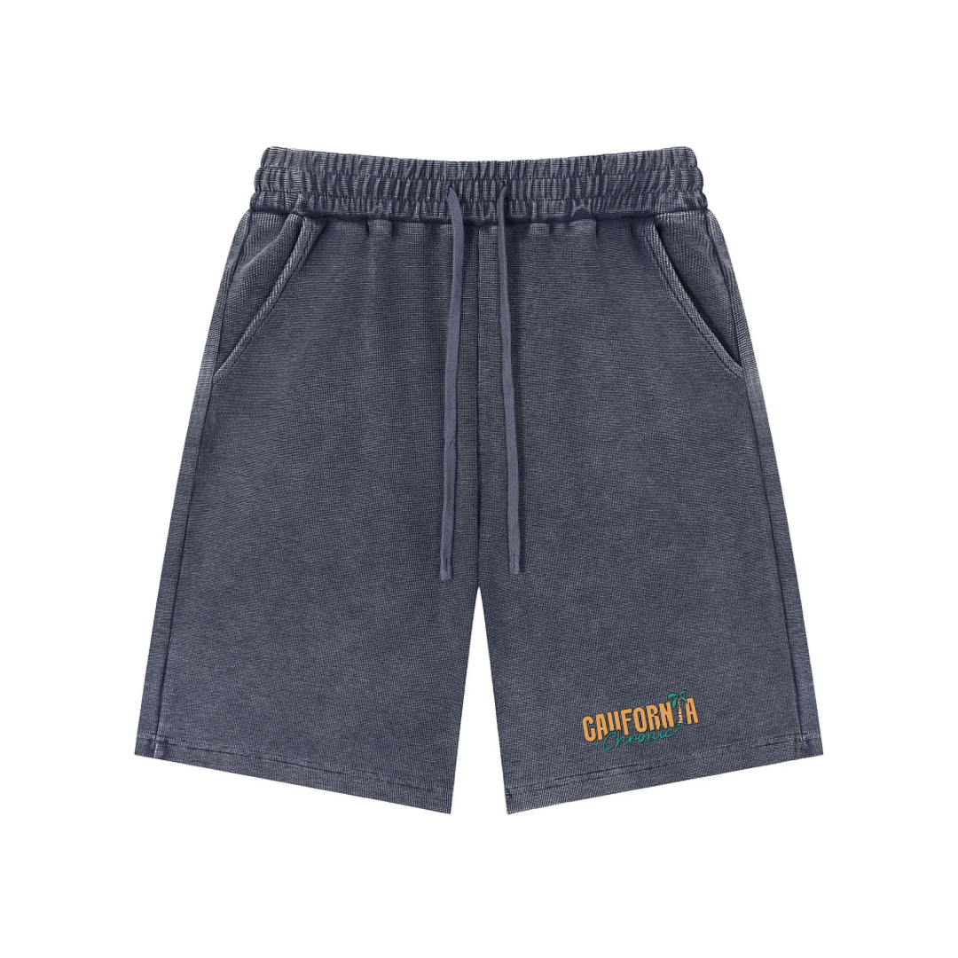 Mineral Wash Waffle Knit Shorts