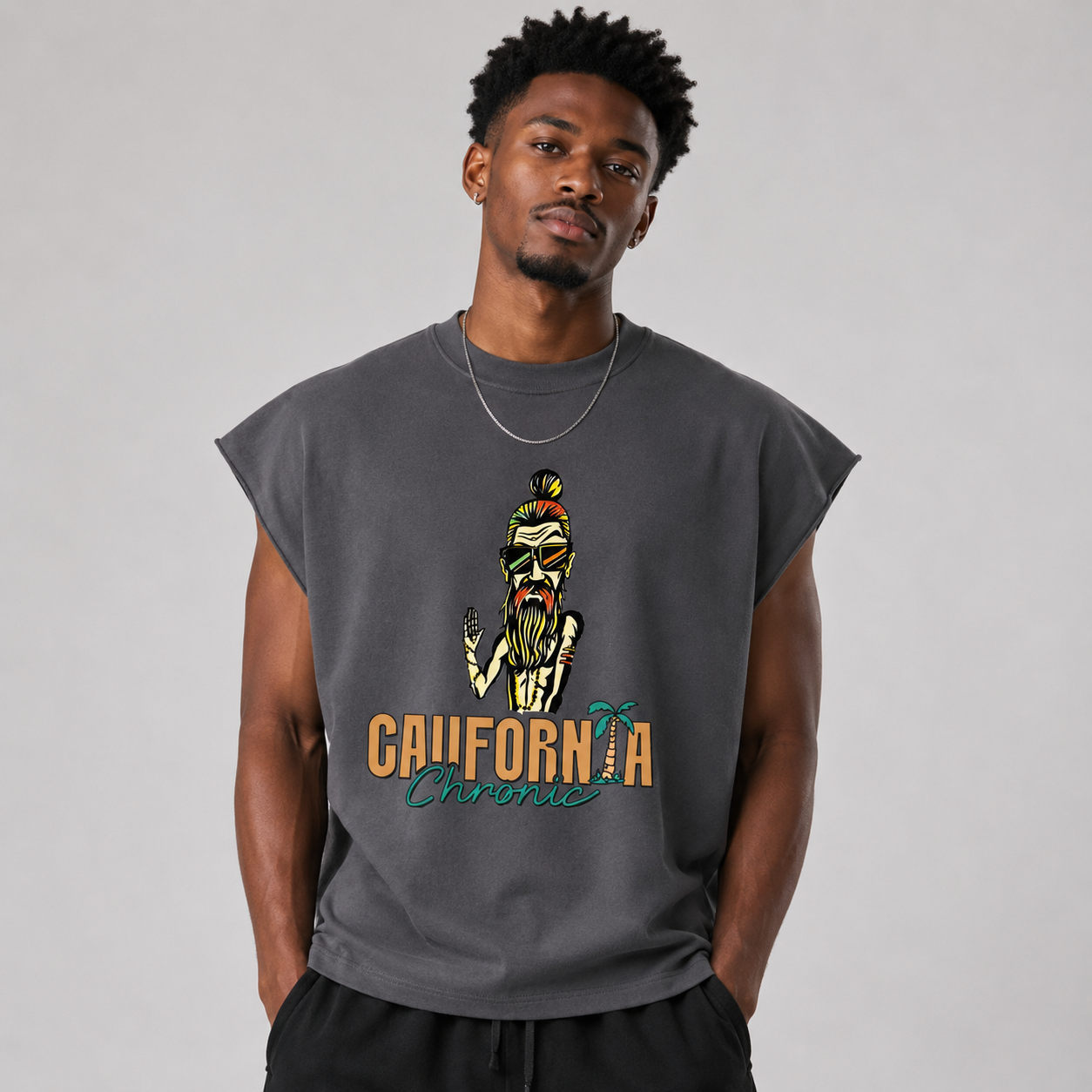 Raw Edge Boxy Non-Shrink T-Shirt