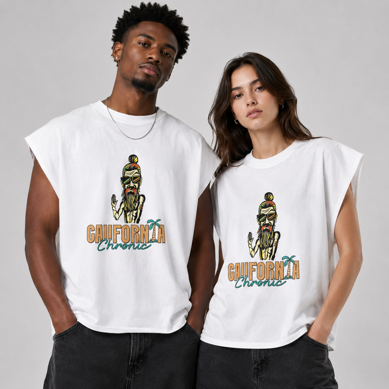 Raw Edge Boxy Non-Shrink T-Shirt