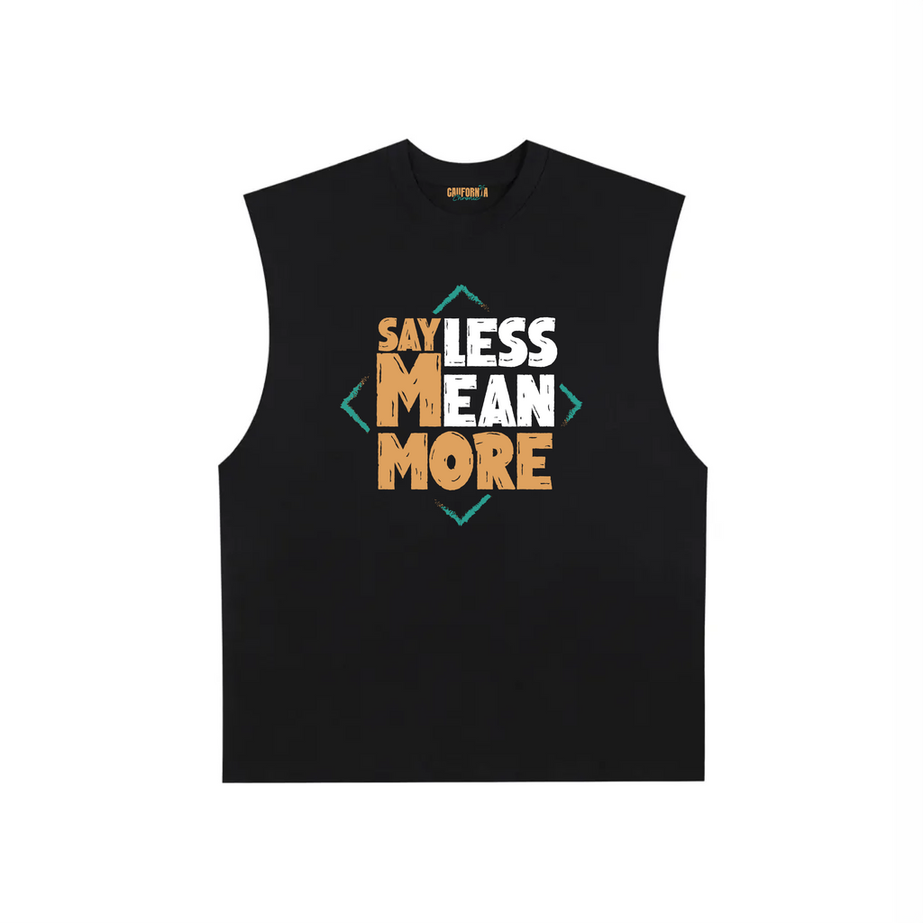 Raw Edge Cotton Tank Top