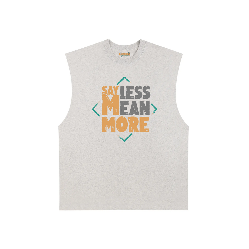 Raw Edge Cotton Tank Top