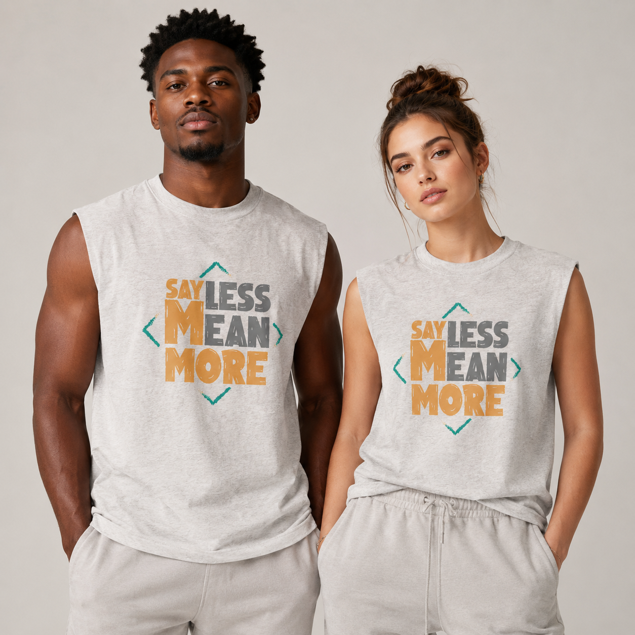 Raw Edge Cotton Tank Top