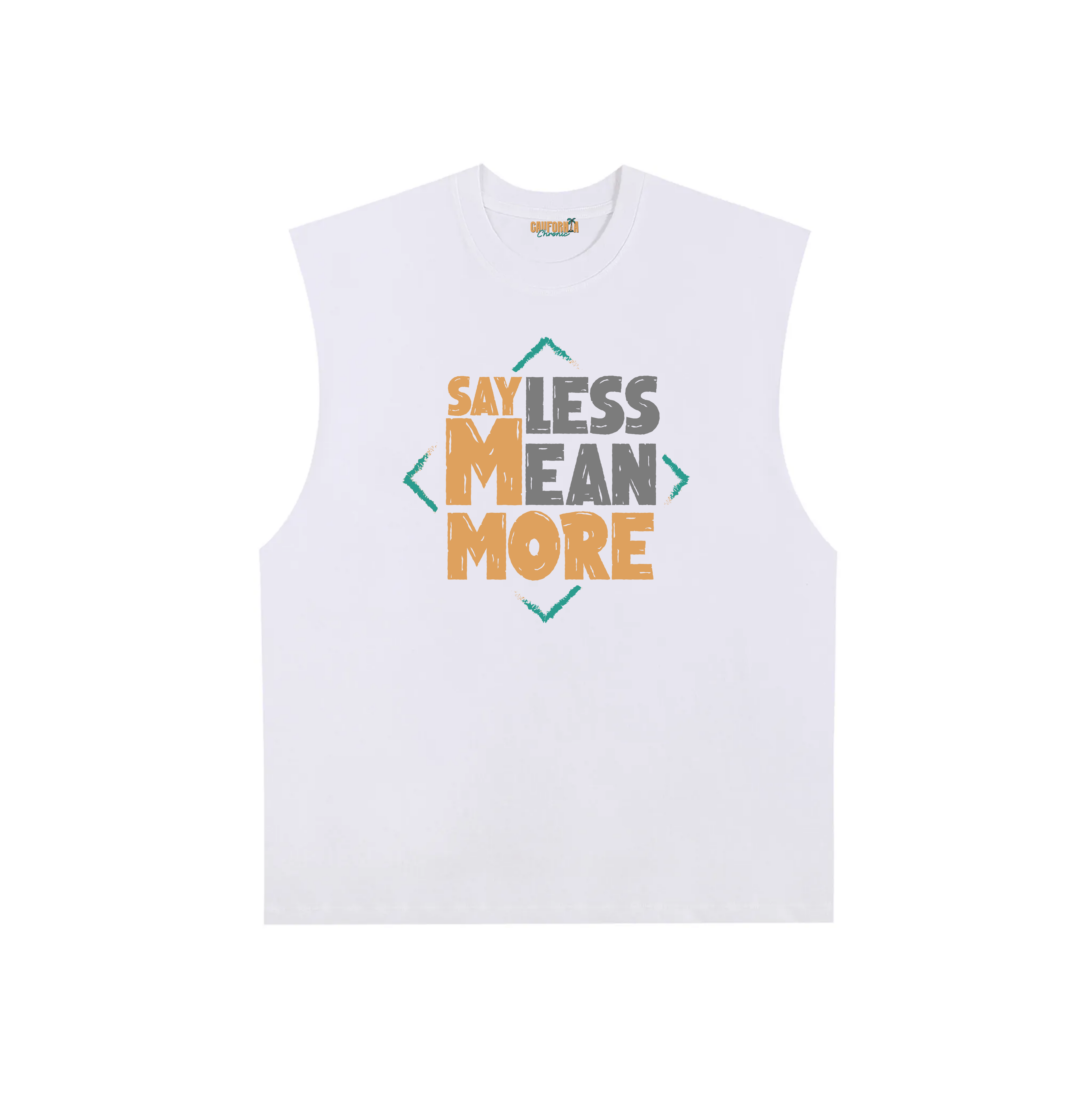 Raw Edge Cotton Tank Top