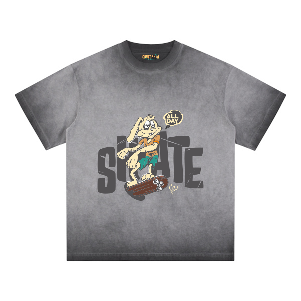 Reverse Dyed Loose Cotton T-Shirt