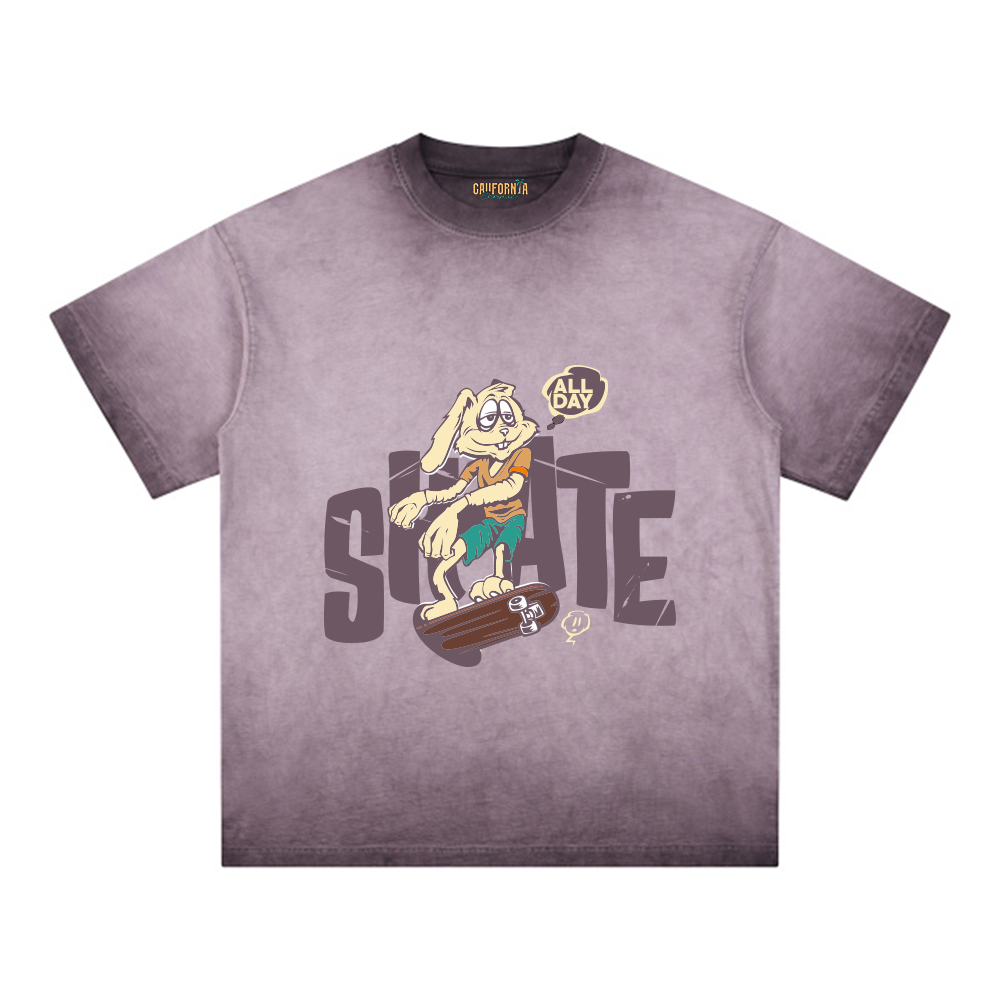 Reverse Dyed Loose Cotton T-Shirt