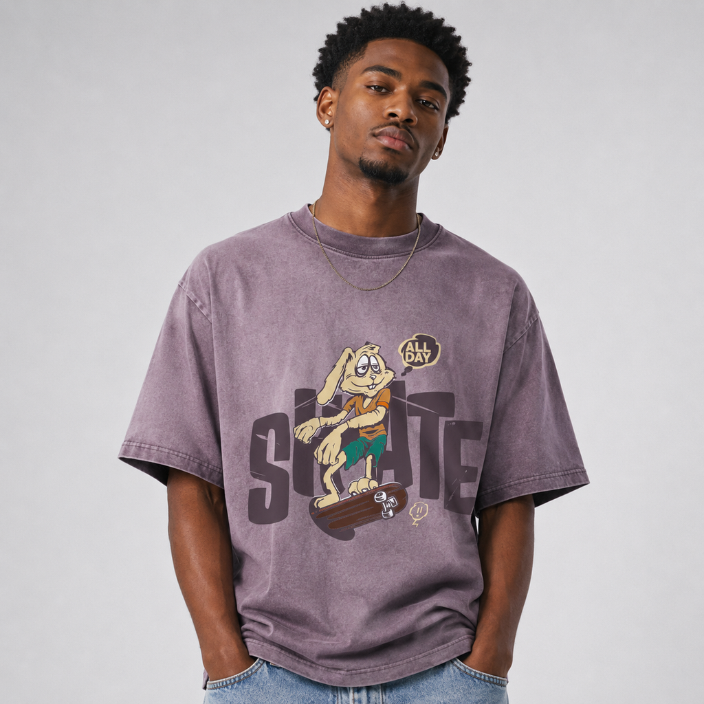 Reverse Dyed Loose Cotton T-Shirt