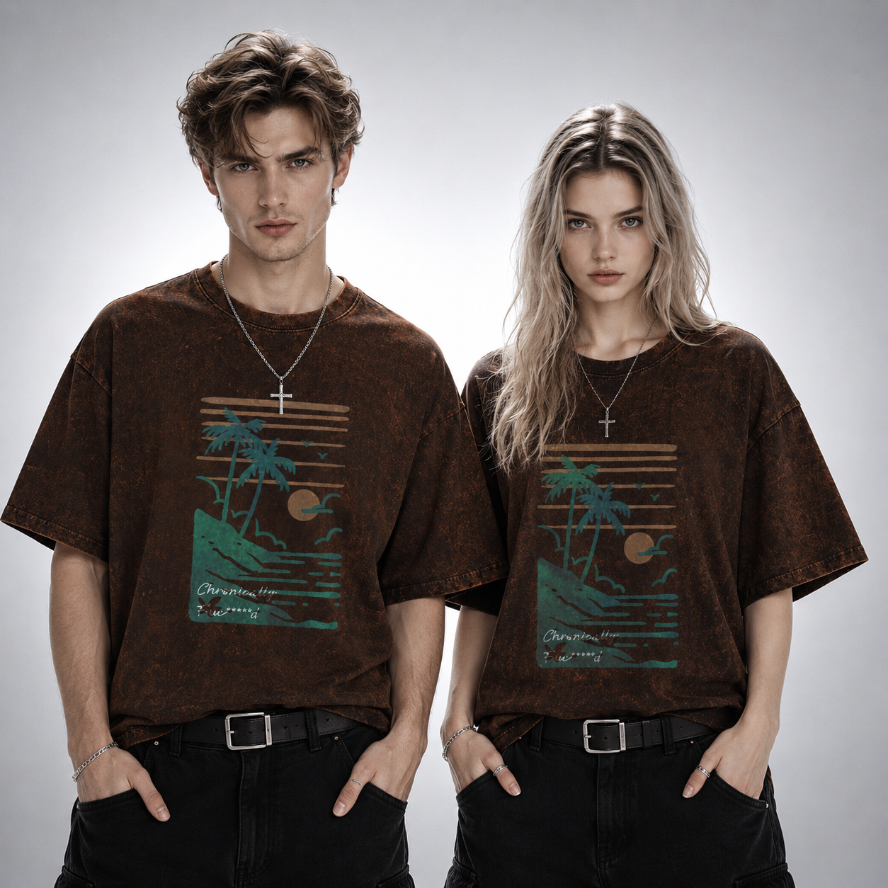 Unisex Mineral Wash Boxy T-Shirt