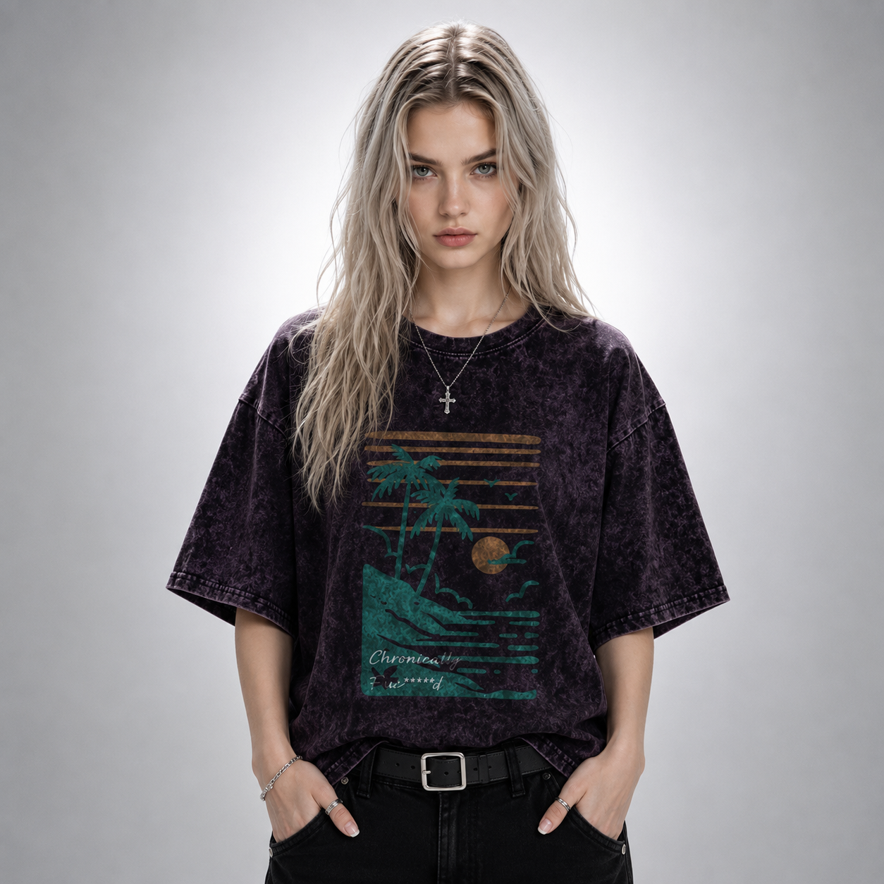 Unisex Mineral Wash Boxy T-Shirt