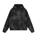 Unisex Sunfade Frayed Fleece Hoodie