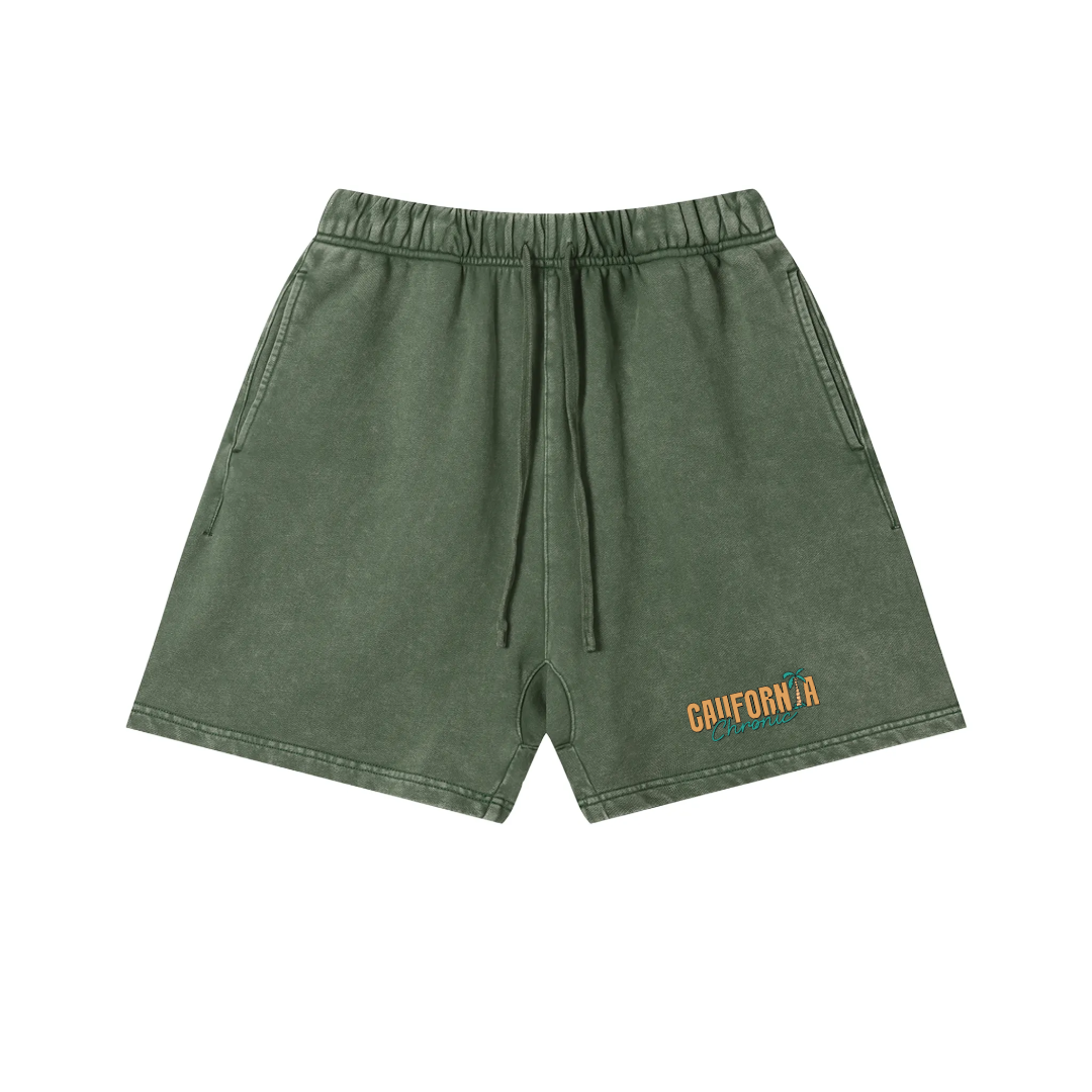 Unisex Vintage Wash Cotton Shorts