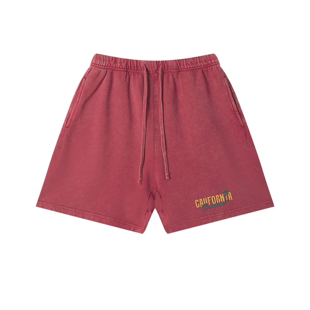 Unisex Vintage Wash Cotton Shorts