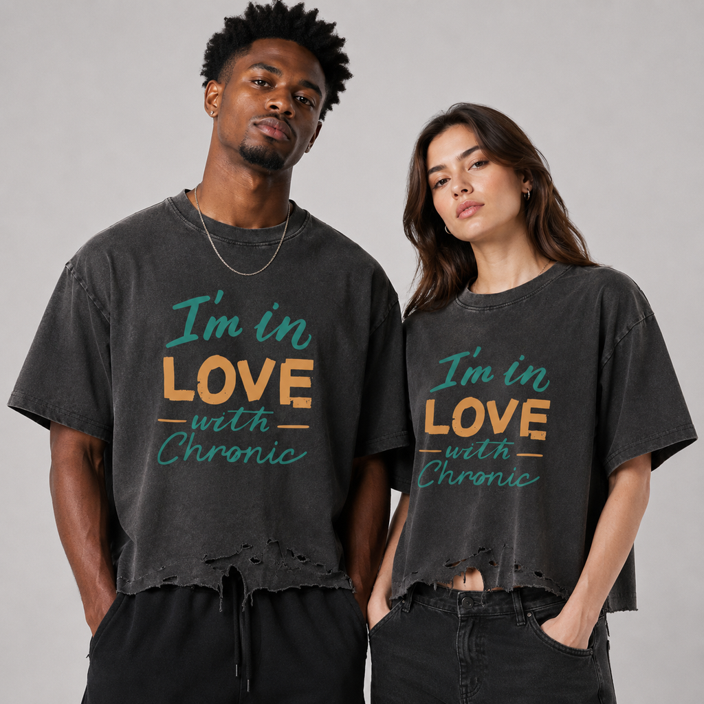 Vintage Wash Boxy Distressed Hem T-Shirt