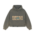 Vintage Washed Frayed-Hem Hoodie